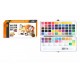 Watercolor Set of 72 Colors Solid Pigment Paints 50 Basic Colors 20 Shimmer/Metallic Colors 2 Neon Colors 1 x Water Brush 1x Portable Aluminum Case Watercolor Set of 72 Colors Solid Pigment Paints 50 Basic Colors 20 Shimmer/Metallic Colors 2 Neon Colors 1 x Water Brush 1x Portable Aluminum Case